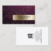 Film Producer Entertainment Skills Gold Stars 名刺 (正面/裏面)