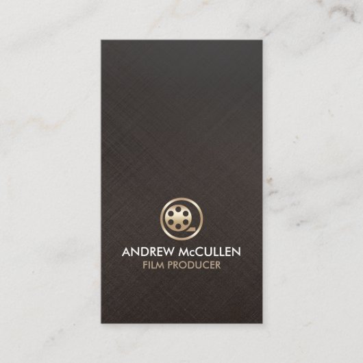 Film Producer Gold Film Reel icon 名刺 (正面)
