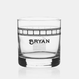 Film Reel Movie Director Cameraman Clapboard ウイスキーグラス