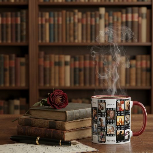 Film Strip Photo Collage Custom 26-Photo Memory マグカップ