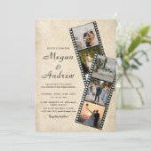 Film Strip Photo wedding Invitation (スタンド正面)
