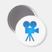 Filmkamera movie camera マグネット (正面/裏面)