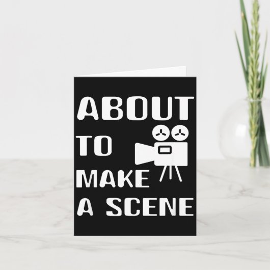 Filmmaker About To Make A Scene Film Making Movie カード (正面)