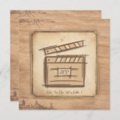 Filmmaker, actor, film director producer gift idea 招待状 (正面/裏面)