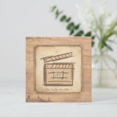 Filmmaker, actor, film director producer gift idea 招待状 (スタンド正面)