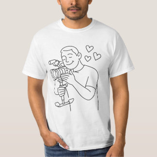 Filmmaker in Love with Camera T-Shirt Tシャツ