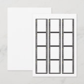 Filmstreifen für Ihre eigenen Fotos zum einpassen 出欠カード (正面/裏面)