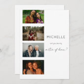 Filmstrip Be My Matron of Honor写真数々の 招待状 (正面/裏面)