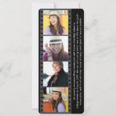 Filmstrip Collage Photo Booth Snapshots Graduation 案内状 (裏面)