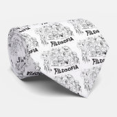 FILOSOFOS platao aristoteles euclides sócrates ネクタイ (ロール)