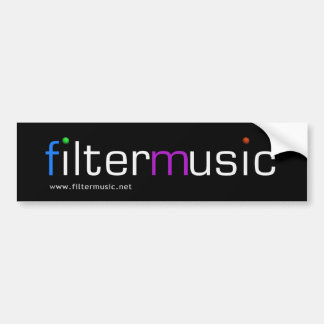 FilterMusicのバンパーステッカー バンパーステッカー