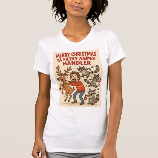 Filthy Animal Handler – Holiday Chaos Edition Tシャツ (正面)