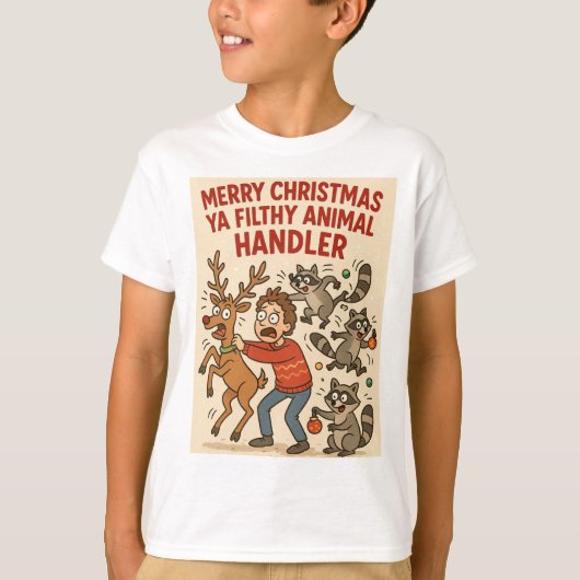 Filthy Animal Handler – Holiday Chaos Edition Tシャツ (正面)