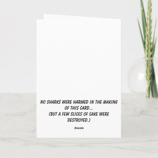 FIN-tasticシャークおもしろい誕生日#2 カード (裏面)