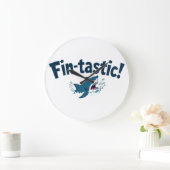 「Fin_Tastic!」 ラージ壁時計 (ホーム)
