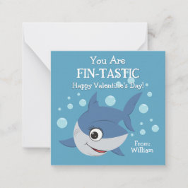 Fin-Tastic Classroom Valentine's Day Card ノートカード