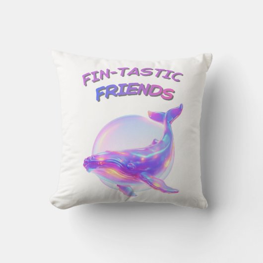 Fin‑tastic Friends クッション (正面)