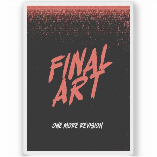 Final Art - vintage movie poster シール (正面)