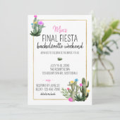 Final Fiesta Bachelorette Weekend 招待状 (スタンド正面)