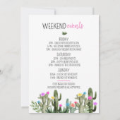 Final Fiesta Bachelorette Weekend 招待状 (裏面)