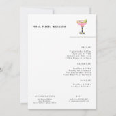 Final Fiesta Bachelorette Weekend Invitation 招待状 (裏面)