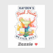 Final Fiesta Hangover Kit Mexico Margaritas シール (シート)