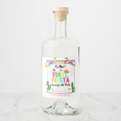 Final Fiesta Mexicana Bachelorette Party リキュールボトルラベル (正面)
