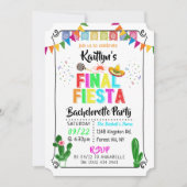 Final Fiesta Mexicana Bachelorette Party 招待状 (正面)