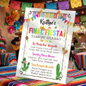 Final Fiesta Mexicana Bachelorette Party Cocktail 台座サイン