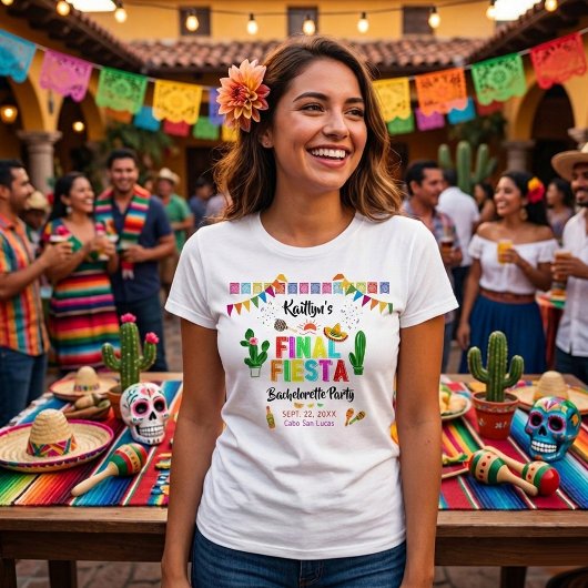Final Fiesta Mexicana Bachelorette Party Tシャツ