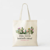 Final Fiesta Personalized Bachelorette Party トートバッグ (裏面)