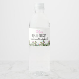 Final Fiesta Personalized Water Bottle Label ペットボトルラベル