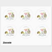 Final Fiesta Sticker | Bachelorette Favor ラウンドシール (シート)