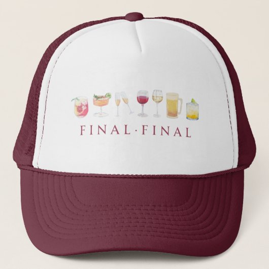 Final Final Trucker Hat キャップ (正面)