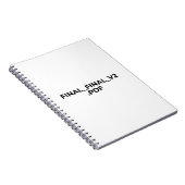 FINAL_FINAL_V2.PDF ミニマリスト デザイナーズノート ノートブック (右側)