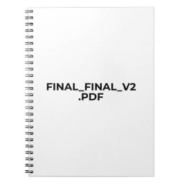 FINAL_FINAL_V2.PDF Minimalist Designer Notebook ノートブック