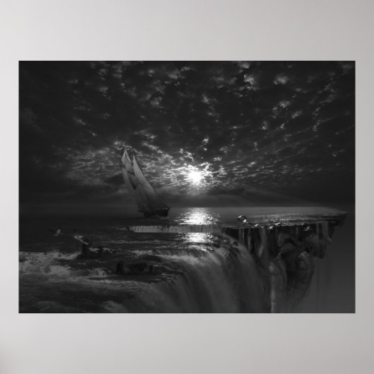 Final Frontier Voyager、超現実美術 ポスター (正面)