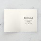 "Final Post" Sympathy カード (内部)