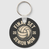 Final Set Senior Mom 2026 Graduation Volleyball  キーホルダー (正面)