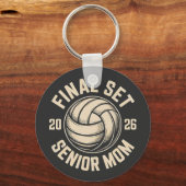 Final Set Senior Mom 2026 Graduation Volleyball  キーホルダー (正面)