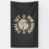 Final Set Senior Mom 2026 Graduation Volleyball  横断幕 (縦)