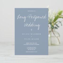 Finally 結婚 Happening's Blueタイポグラフィミニマル