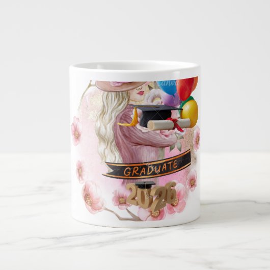 Finally! Class of 2026 Graduate ジャンボコーヒーマグカップ (正面)