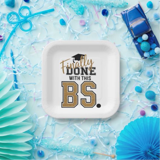 Finally Done With This BS Graduation Graduates  ペーパープレート (パーティー)