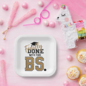 Finally Done With This BS Graduation Graduates  ペーパープレート (パーティー)