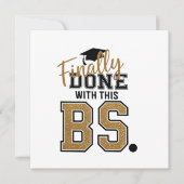 Finally Done With This BS Graduation Graduates  招待状 (正面)