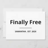 Finally Free Funny Retirement カード (正面)