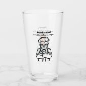 Finally Graduated Mug: Transparent Glass, Humorous タンブラーグラス (正面)