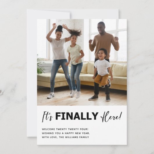 Finally Happy New Year Photo シーズンカード (正面)