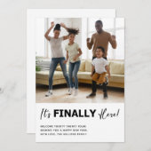 Finally Happy New Year Photo シーズンカード (正面/裏面)